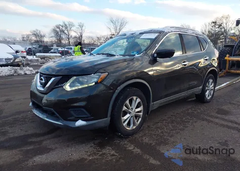 2016 Nissan Rogue Sv z USA, uszkodzony, nr VIN KNMAT2MVXGP683758